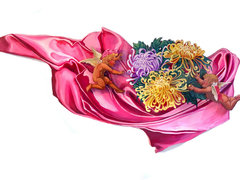 "Cherub" Acrylic on foam, Commission